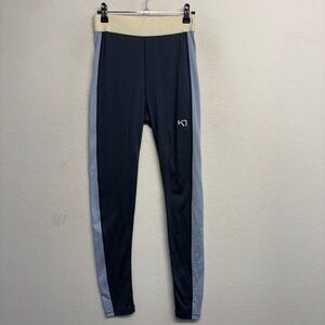 Kari Traa Elenore Base Layer Tights S Marin Navy Blue 100% Wool Baselayer Pant